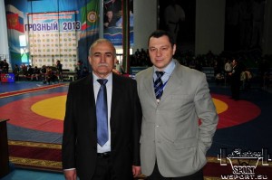 Магомед Джукаев и Муслим Гапуев, главный редактор журнала "Борцовский Круг"