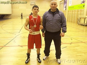 Хамзат Мусаев с тренером Магамедом Хасуевым